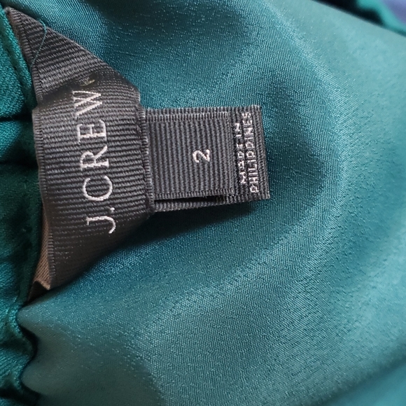 J.Crew ruffle mini skirt in emerald green - Picture 7 of 8